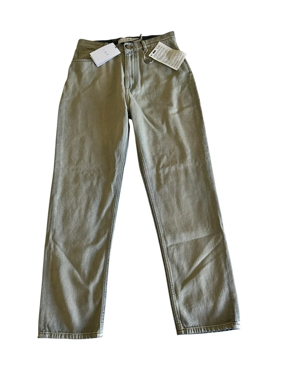 IRO Size 29 Dainez ‎ High Rise Straight Leg Jeans Light Wash Denim NWT